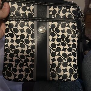 Black and White Crossbody Bag